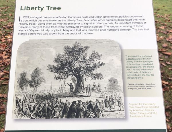 LIBERTY TREE REVOLUTIONARY WAR MEMORIAL PLAQUE