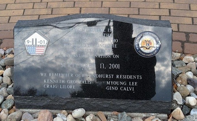 LYNDHURST SEPTEMBER 11, 2001 MEMORIAL STONE