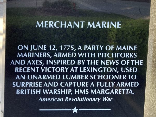 MERCHANT MARINE REVOLUTIONARY WAR MEMORIAL PLAQUE