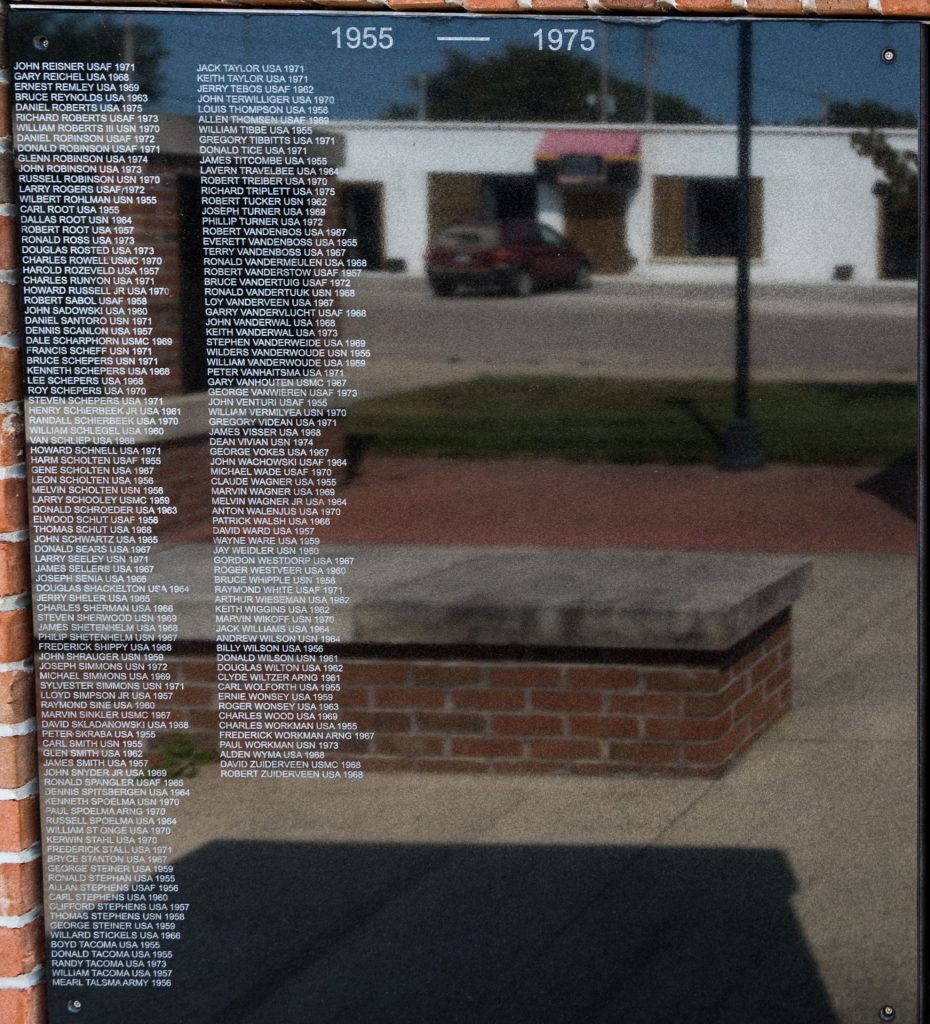 MISSAUKEE COUNTY VETERANS MEMORIAL PARK PLAQUE H