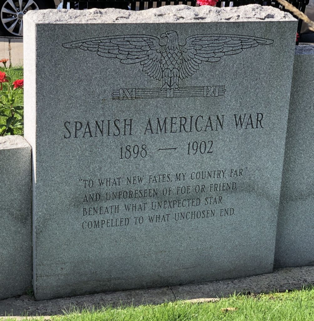 MONSON WAR VETERANS MEMORIAL STONE A