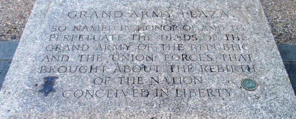 NEW YORK CITY GRAND ARMY PLAZA WAR MEMORIAL STONE