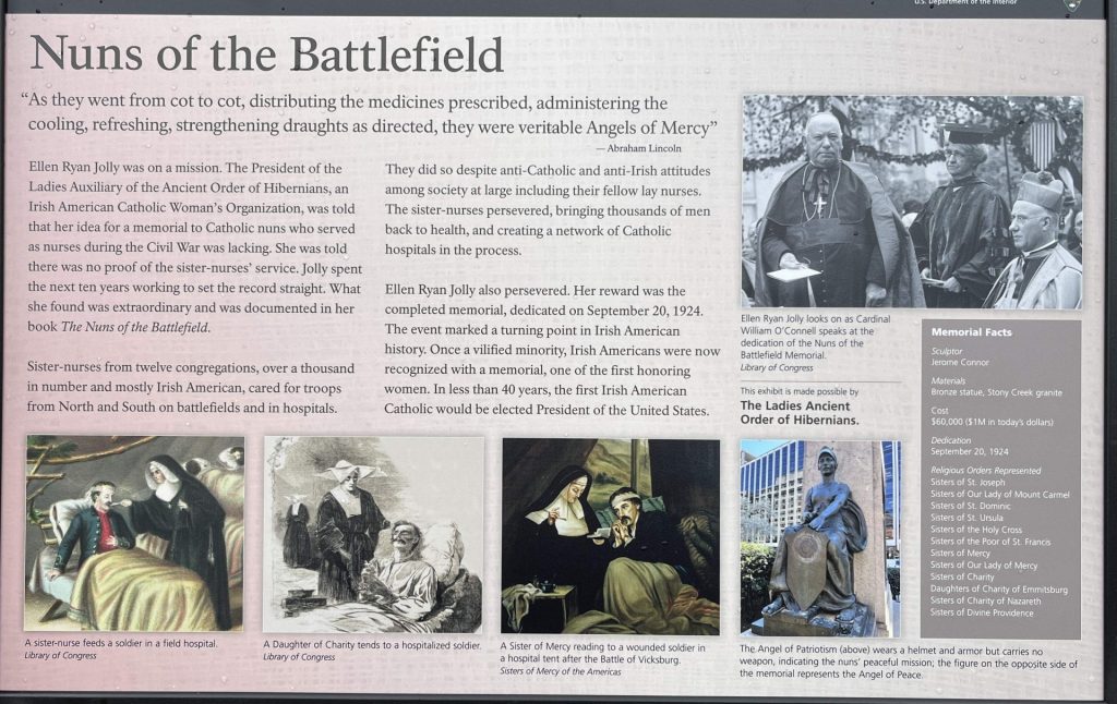 NUNS OF THE BATTLEFIELD WAR MEMORIAL PANEL