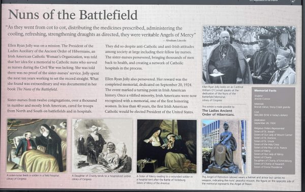 NUNS OF THE BATTLEFIELD WAR MEMORIAL PANEL