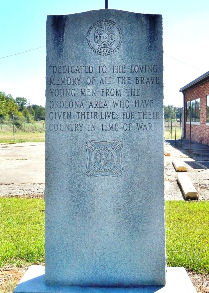 OKOLONA SUPREME SACRIFICE WAR MEMORIAL