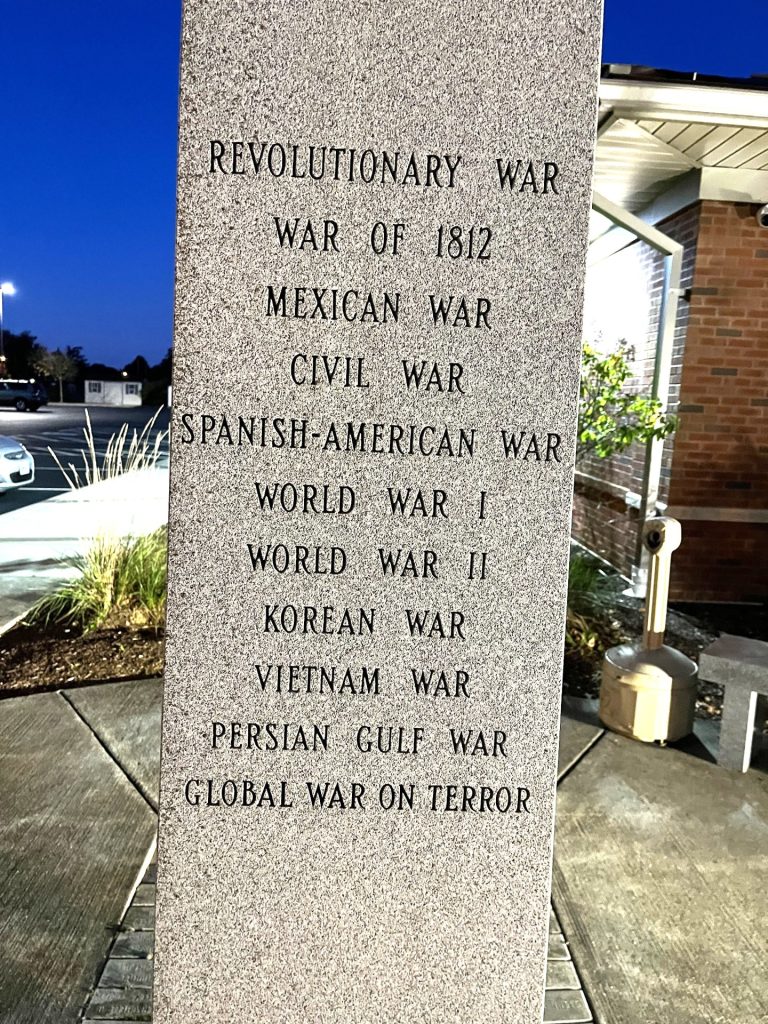 PALMYRA CITIZENS ULTIMATE SACRIFICE WAR MEMORIAL SIDE B