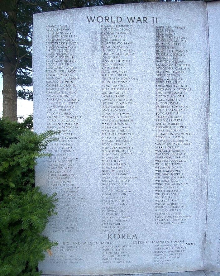 REST IN PEACE…”TIL WE FORM AGAIN WAR MEMORIAL STONE A