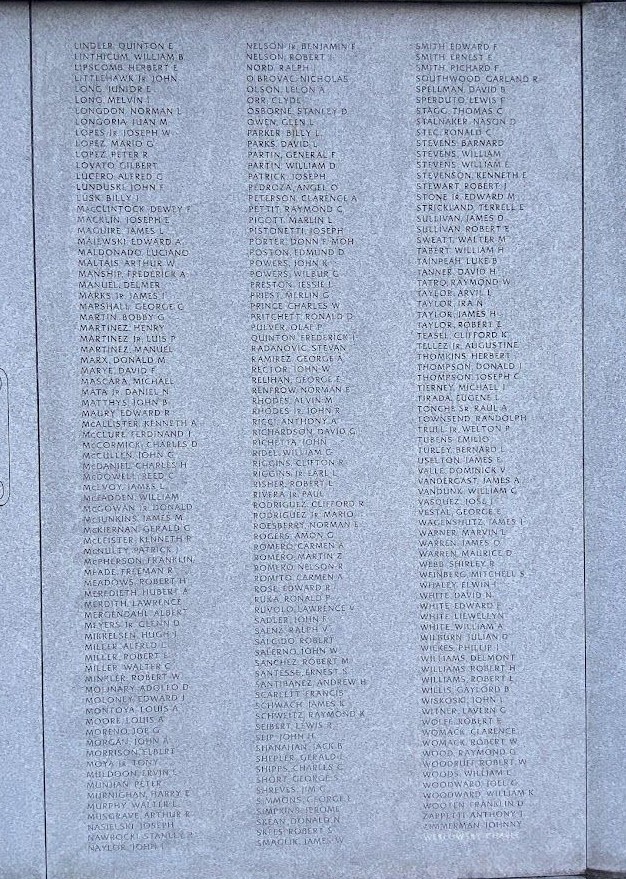 REST IN PEACE…”TIL WE FORM AGAIN WAR MEMORIAL STONE C