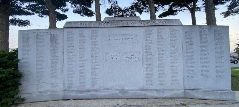 REST IN PEACE…”TIL WE FORM AGAIN WAR MEMORIAL