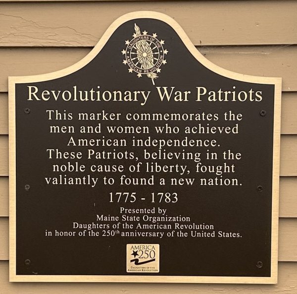 REVOLUTIONARY WAR PATRIOTS MEMORIAL MARKER MACHIAS