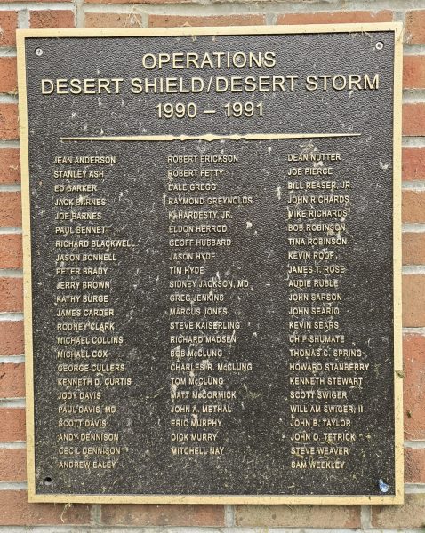 SALEM WAR VETERANS MEMORIAL PLAQUE D