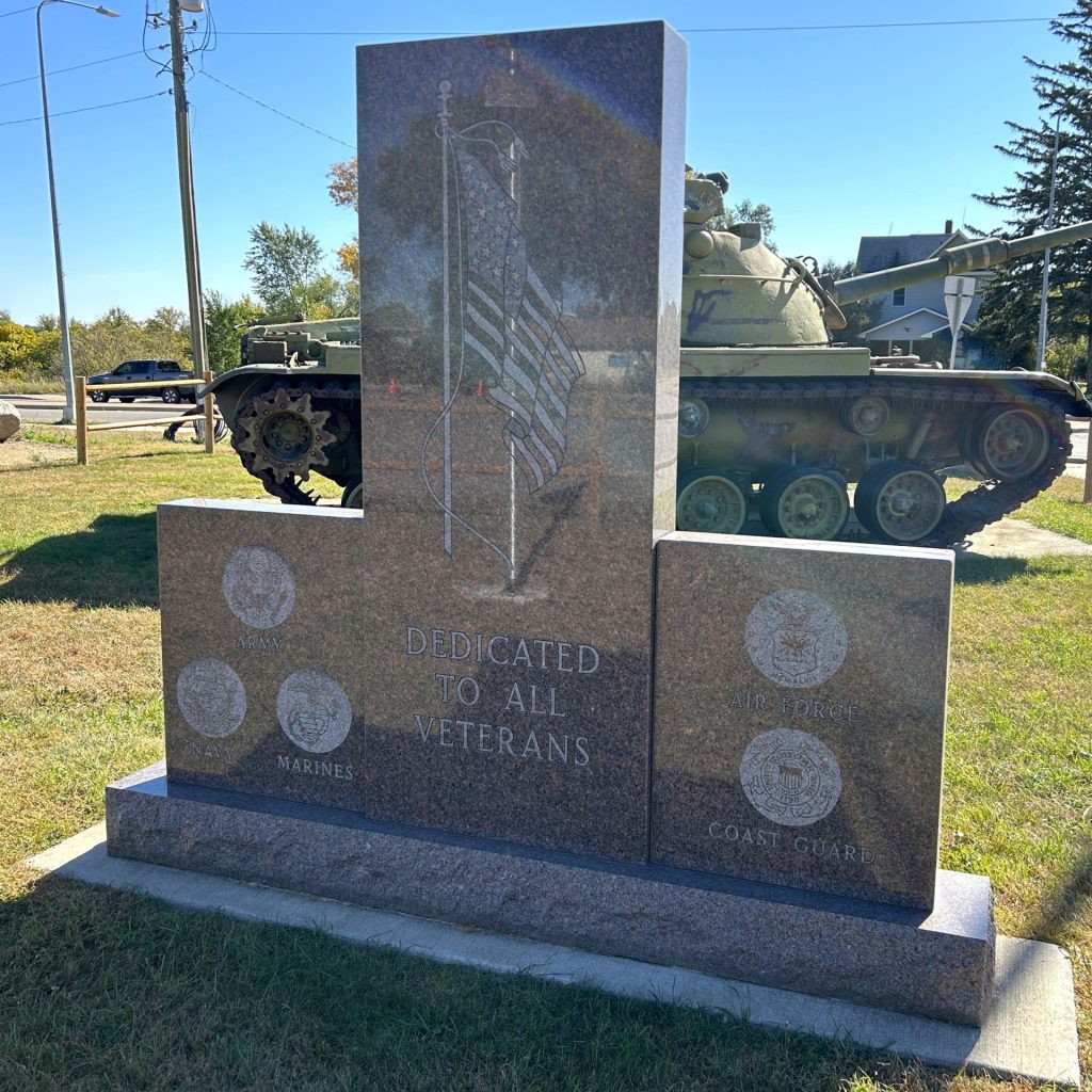 SISSETON DEDICATED TO ALL VETERANS MEMORIAL BACK