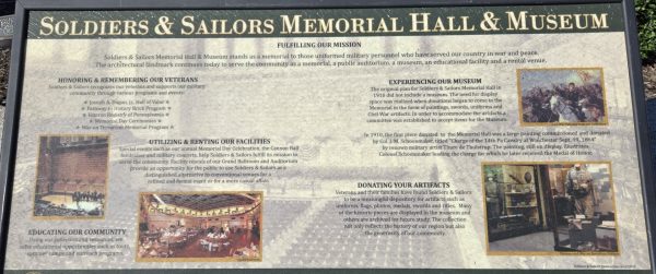 SOLDIERS & SAILORS MEMORIAL HALL & MUSEUM PANEL II