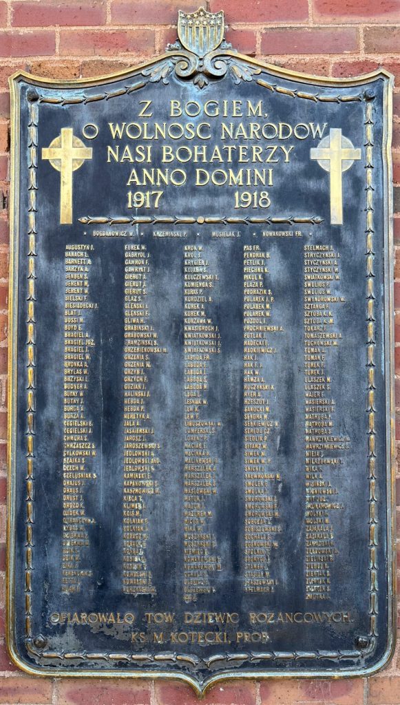 STS. PETER AND PAUL CHURCH WORLD WAR MEMORIAL PLAQUE