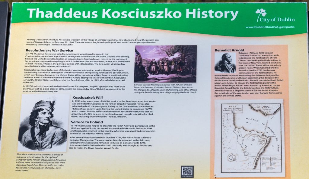 THADDEUS KOSCIUSZKO HISTORY REVOLUTIONARY WAR MEMORIAL PANEL