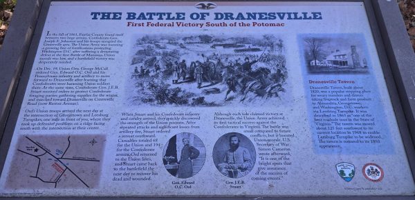 THE BATTLE OF DRANESVILLE WAR MEMORIAL PANEL