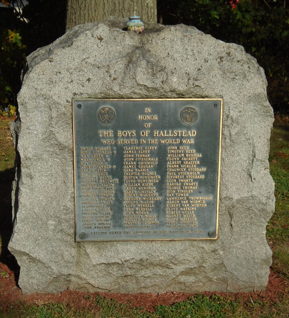 THE BOYS OF HALLSTEAD WORLD WAR MEMORIAL