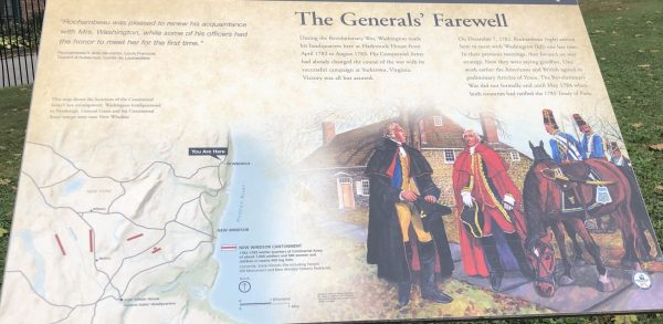 THE GENERALS’ FARWELL REVOLUTIONARY WAR MEMORIAL PANEL