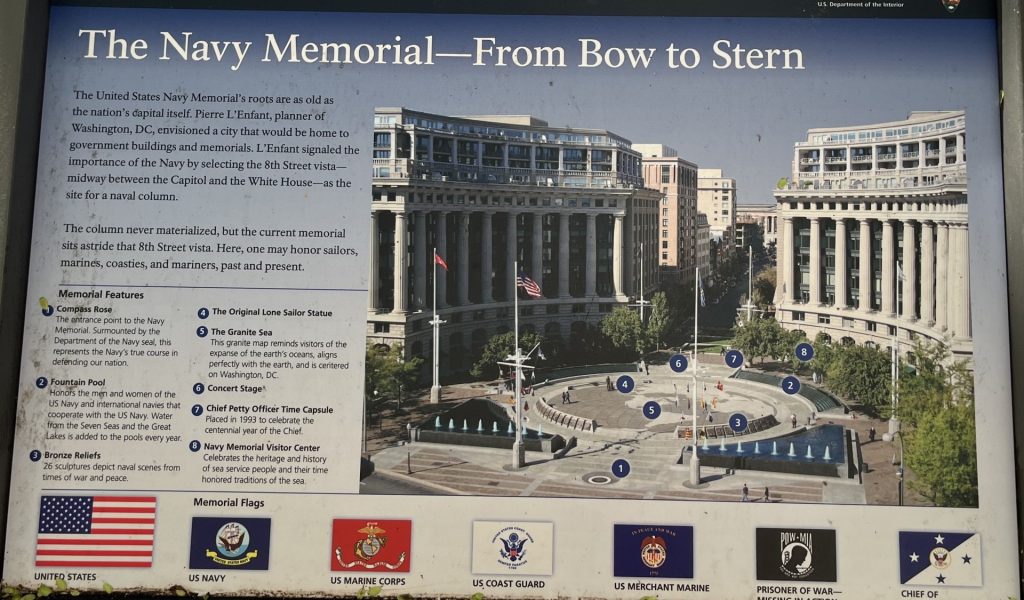 THE NAVY MEMORIAL-FROM BOW TO STRERN PANEL