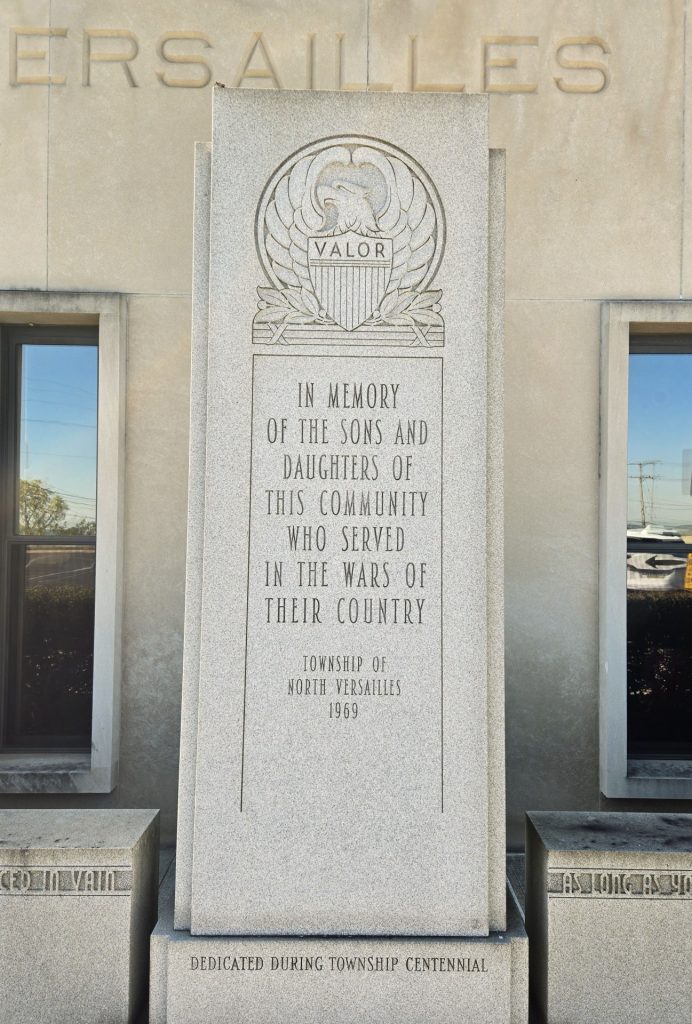 THE TOWNSHIP OF NORTH VERSAILLES VETERANS MEMORIAL