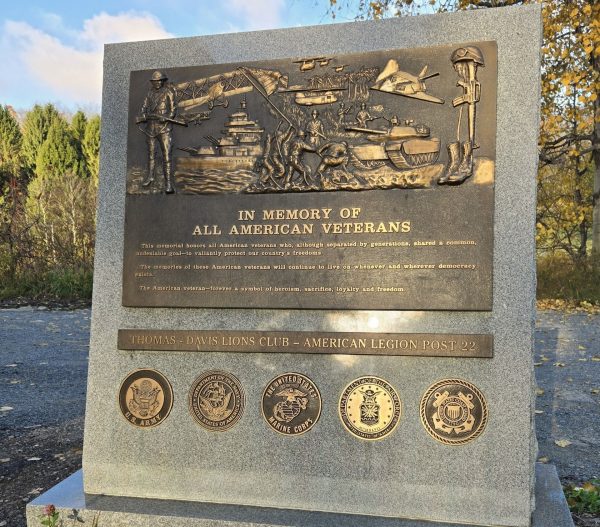 THOMAS IN MEMORY OF ALL AMERICAN VETERANS WAR MEMORIAL PLAQUE