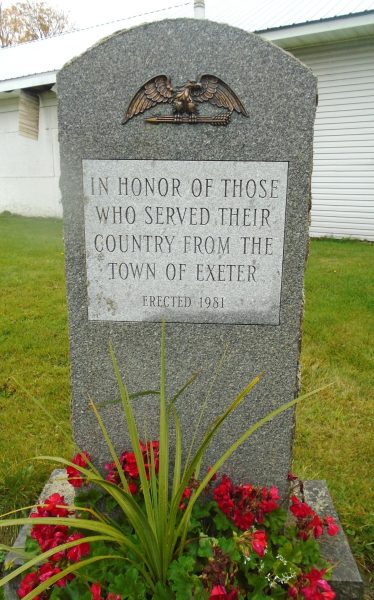 TOWN OF EXETER VETERANS MEMORIAL