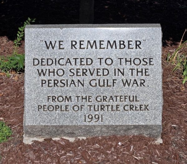 TURTLE CREEK PERSIAN GULF WAR MEMORIAL