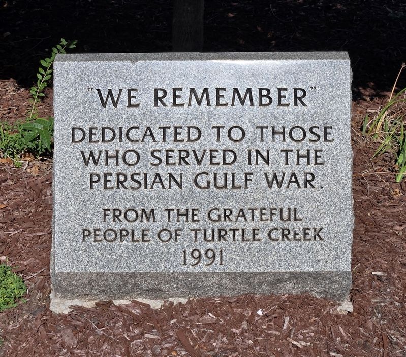 TURTLE CREEK PERSIAN GULF WAR MEMORIAL