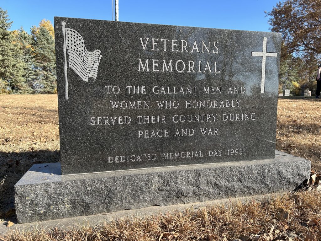 V.F.W. POST 5247 VETERANS MEMORIAL FRONT