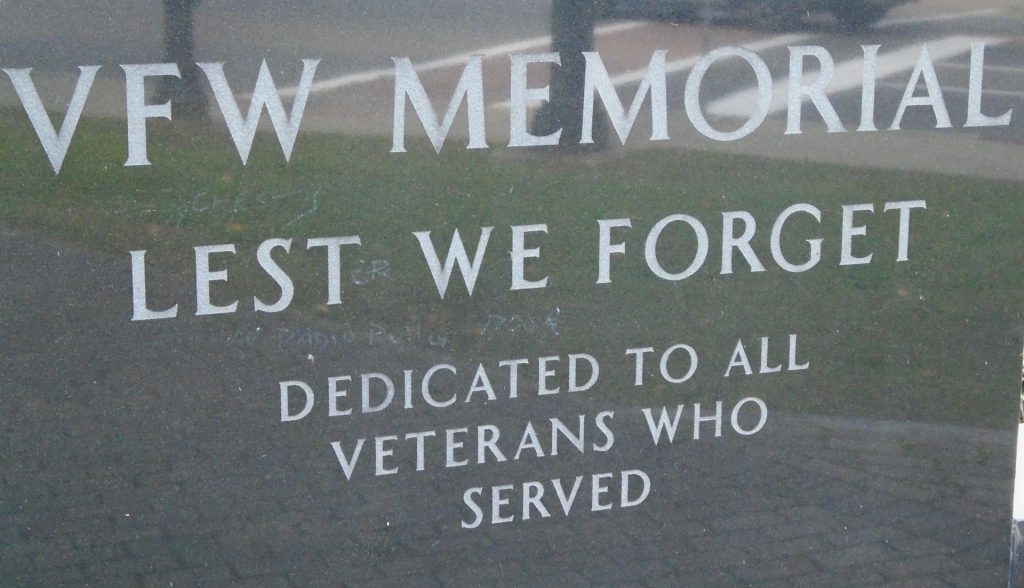 VFW MEMORIAL TO ALL VETERANS WHO SERVED STONE