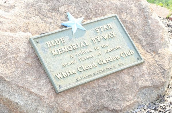 WHITE CLOUD BLUE STAR MEMORIAL BY-WAY PLAQUE