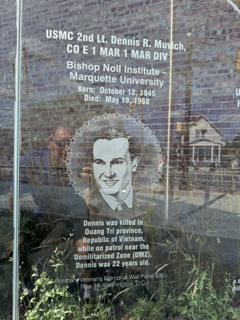 WHITING-ROBERTSDALE VIETNAM VETERANS MEMORIAL PRINTED GLASS H