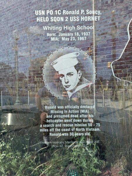 WHITING-ROBERTSDALE VIETNAM VETERANS MEMORIAL PRINTED GLASS I