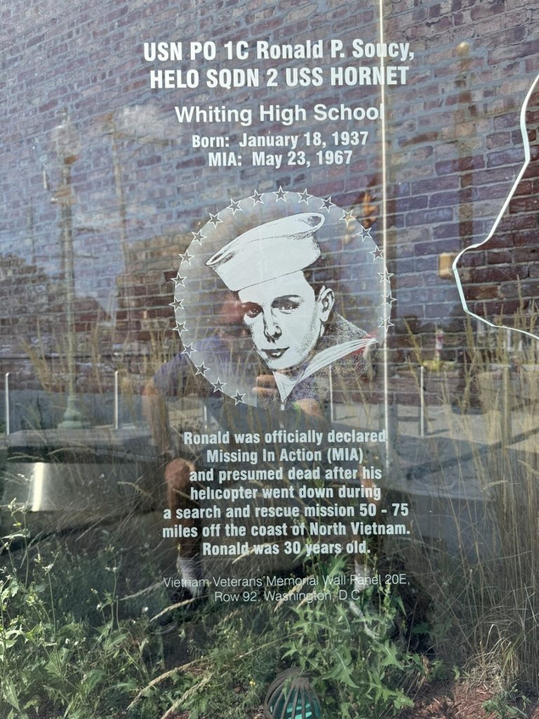 WHITING-ROBERTSDALE VIETNAM VETERANS MEMORIAL PRINTED GLASS I