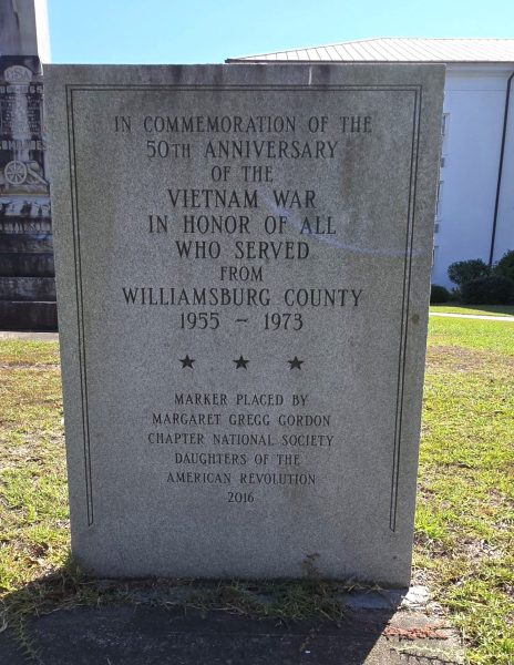 WILLIAMSBURG COUNTY VIETNAM WAR MEMORIAL