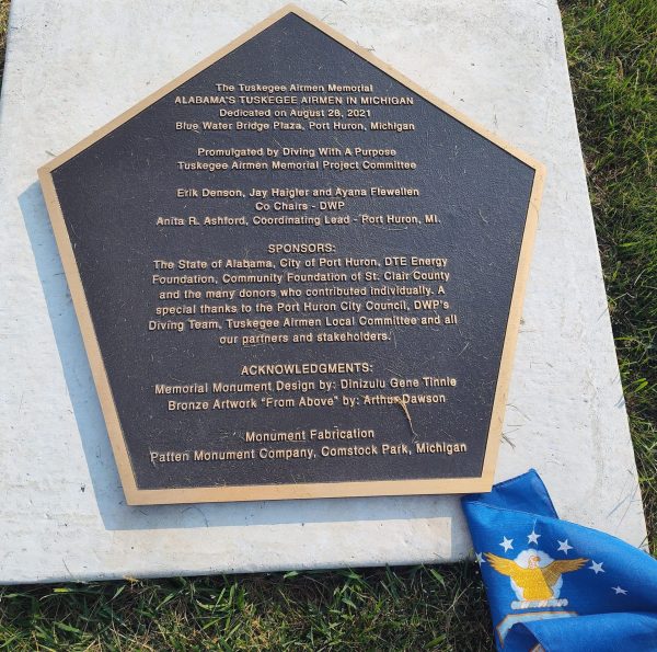 ALABAMA’S TUSKEGEE AIRMEN IN MICHIGAN WAR MEMORIAL PLAQUE