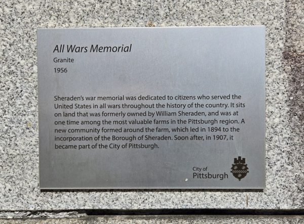 ALL WARS MEMORIAL PLAQUE
