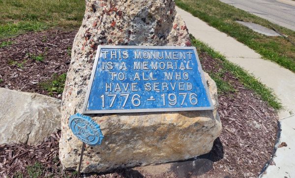 AMERICAN LEGION POST 180 VETERANS MEMORIAL PLAQUE