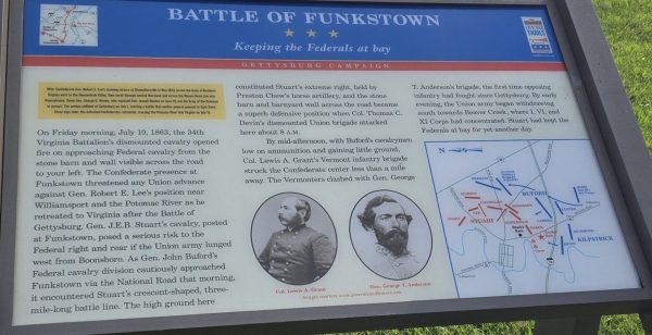 BATTLE OF FUNKSTOWN WAR MEMORIAL PANEL