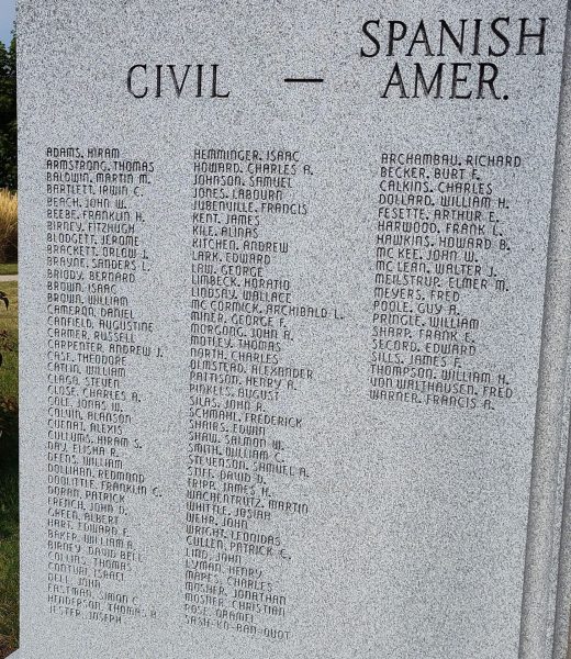 BAY COUNTY VETERANS SUPREME SACRIFICE WAR MEMORIAL STONE A