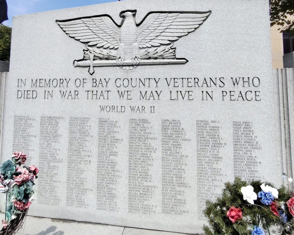 BAY COUNTY VETERANS SUPREME SACRIFICE WAR MEMORIAL STONE C