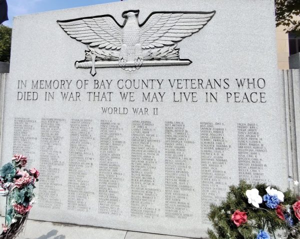 BAY COUNTY VETERANS SUPREME SACRIFICE WAR MEMORIAL STONE C