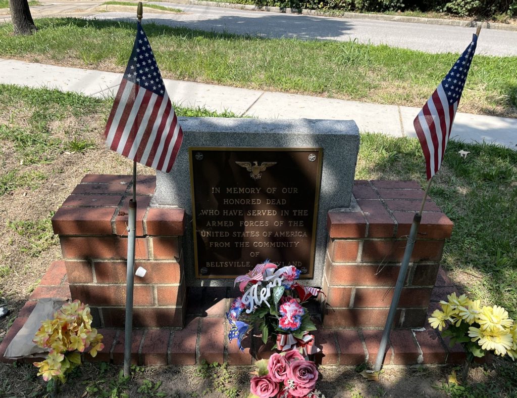 BELTSVILLE, MARYLAND HONORED DEAD WAR MEMORIAL