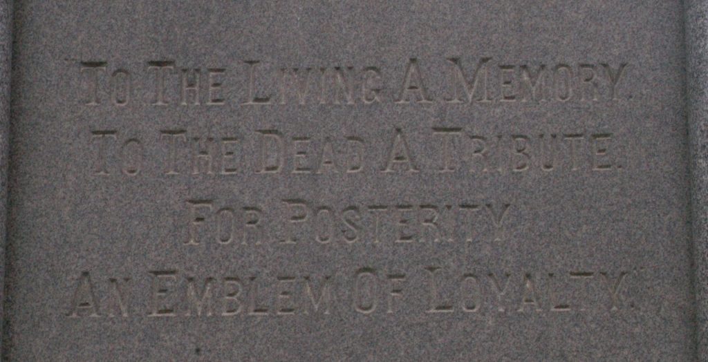 BERWICK MAINE WAR MEMORIAL STONE A