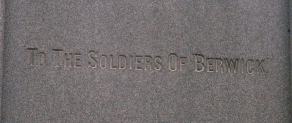 BERWICK MAINE WAR MEMORIAL STONE B