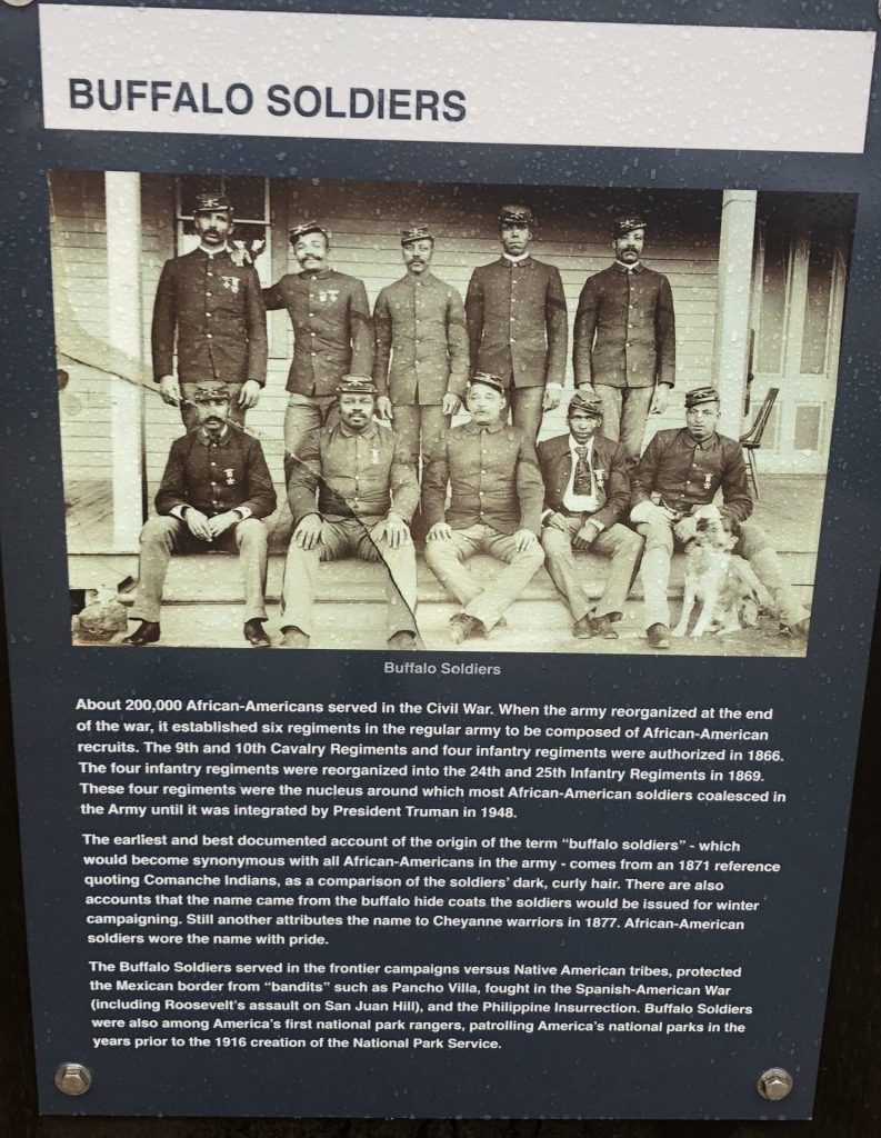 BUFFALO SOLDIERS AFRICAN-AMERICANS MEMORIAL PLAQUE