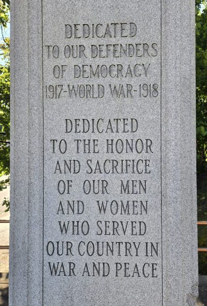 CARNEGIE WORLD WAR AND ALL WARS AND PEACE MEMORIAL CLOSE-UP