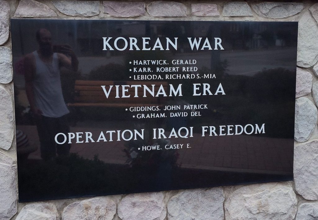 CASS CITY VETERANS’ WAR MEMORIAL PLAQUE C