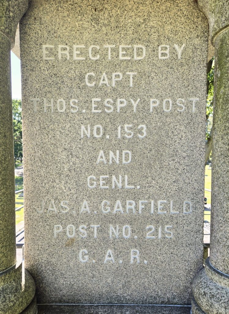 CHARTIERS CEMETERY CIVIL WAR MEMORIAL STONE B
