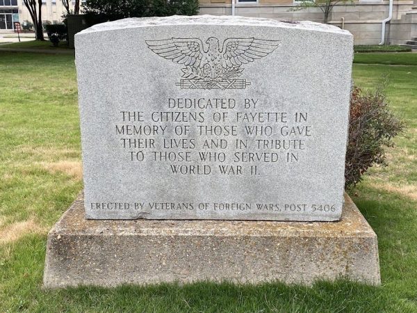 CITIZENS OF FAYETTE WORLD WAR II MEMORIAL
